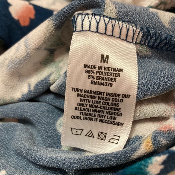 Aéropostale | Blue Floral Print Wrap Dress | - Picture 7 of 7